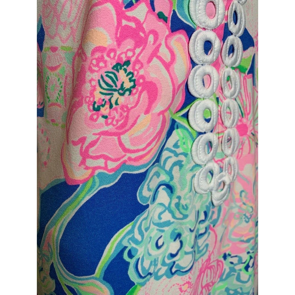 Lilly Pulitzer Dress 6 White Pink Blue Jane Shift‎ Peony for your Thoughts - Picture 5 of 12